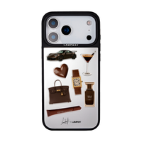 Ultra safe case Colab Laura sanchez Espresso sticker