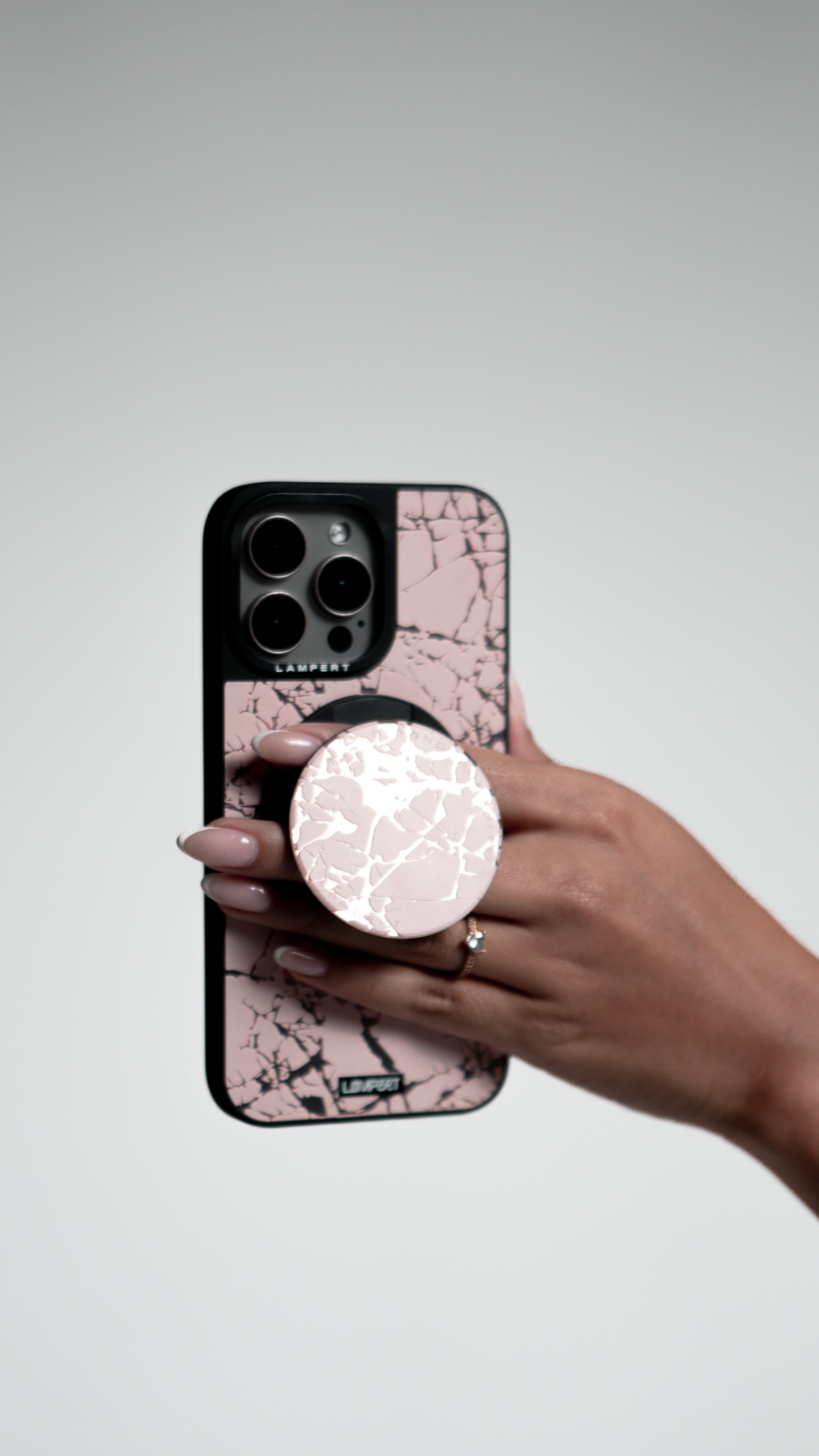 Combo PopSocket + case - VERSALLES - Rose Marble
